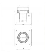 Päta nadstavca ø130 mm nerez