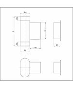 Sopúch ovál 120/220/ mm nerez