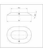 Sopúch ovál 120/220/ mm nerez