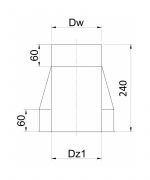 Komínové ústie ø130 mm nerez